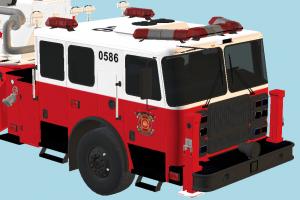 Fire Truck fire-car, fire, fire-fighting, emergency, truck, vehicle, car, bus, carriage